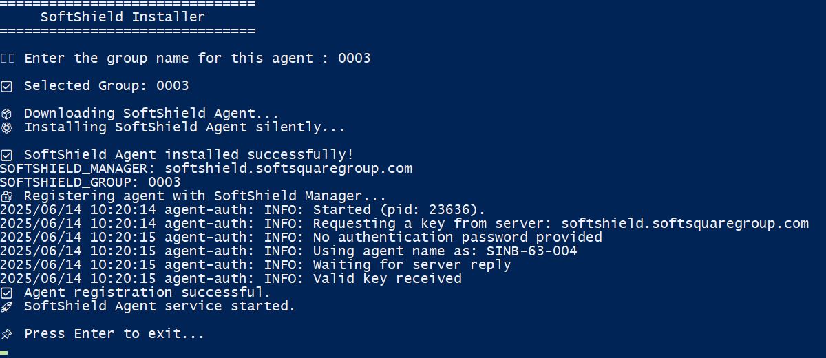 Linux Agent Status